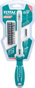 TOTAL 12 Pcs Flexible Shaft Screwdriver Set for hard-to-reach areas ...