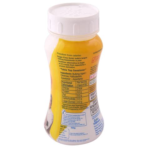 Sugar Free Gold Low Calorie Sweetener Powder, 100 gm Price, Uses, Side ...