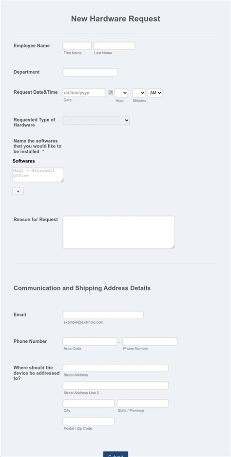 Image result for Computer Request Form Template