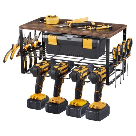 Ousheng Power Tool Organizer Heavy Duty Metal Garage Tool Rack ...