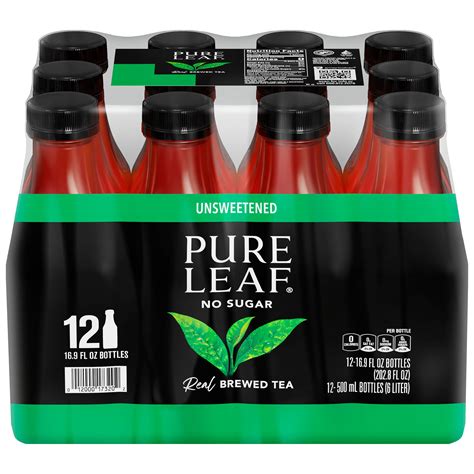 Vegan? Lipton Pure Leaf Unsweetened Real Brewed Black Iced Tea, 16.9 fl ...