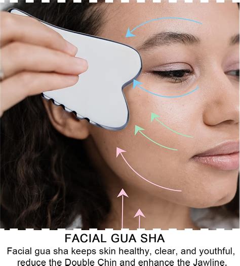 Buy Allshow Gua Sha Massage Tool Facial Gua Sha with Unique Comb-Side A ...