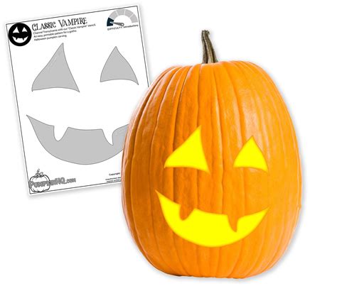 Vampire Pumpkin Carving Printable