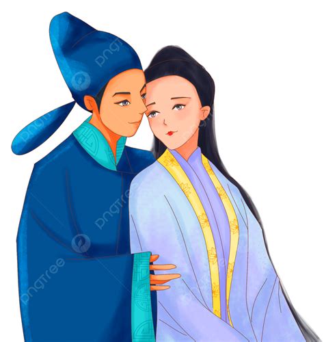 A Lenda Do Folclore Liang Shanbo E Zhu Yingtai PNG , Conto Popular ...