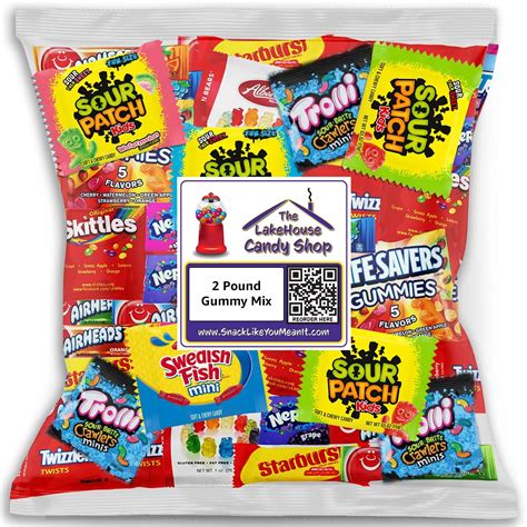 Sour Patch Kids Airheads Bulk Gummy Candy 2 Pounds Albanese ...