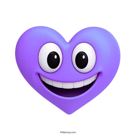 Purple Heart Emoji PNG 3D ClipArt Collection » PNGemoji