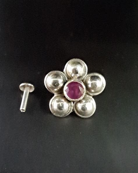 Handmade 13mm Sophie Screw sterling Silver nosepin – ANARO FASHIONS