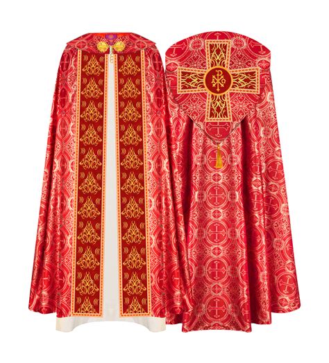 GOTHIC COPE VESTMENTS WITH LITURGICAL EMBROIDERY AND TRIMS – JOHA VESTMENTS