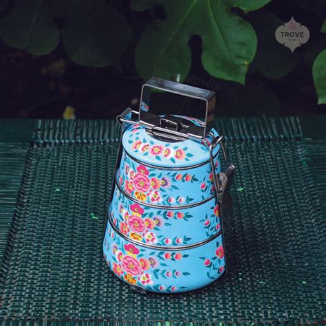 Hand-painted Steel Tiffin Carriers – Trove Craft India