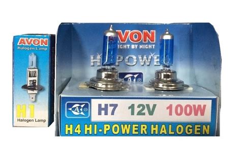 Avon Tyres Set of H1 and H7 Headlight Bulbs (2 pieces each) : Amazon.in ...