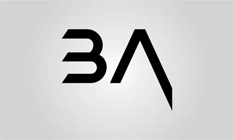 BA Logo Design. Initial BA Letter Logo Icon Design Free Vector Template ...