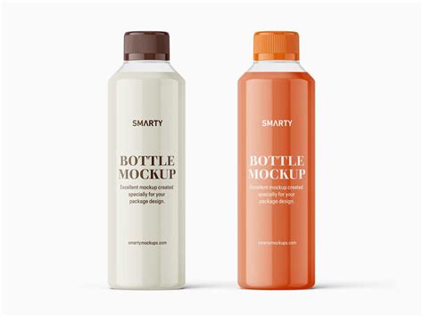 Plastic Bottle Mockup PSD