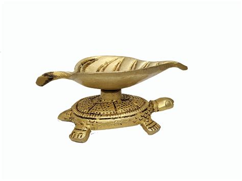 Buy K K International Brass Kachuwa Aarti Diya for Puja Deppak Diya for ...