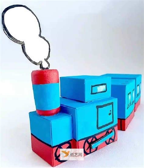 怎样使用废纸盒制作儿童火车模型 - 纸艺网