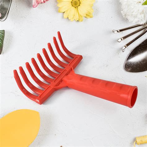 Heavy Duty Plastic Garden Hand Rake – 9-Tooth Cultivator Tool (1 Pc)