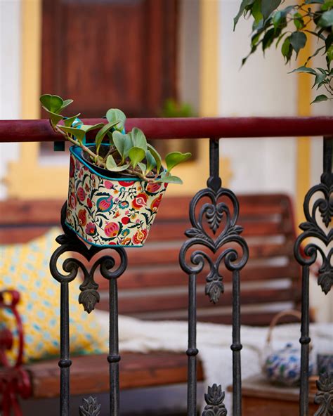 Boho Branches Hanging planter - Square