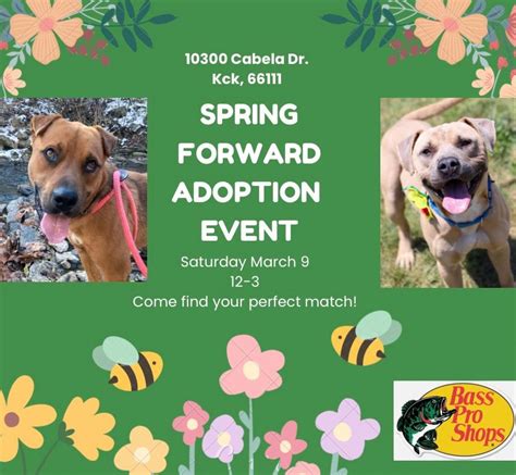 Spring Forward Adoption Event , 10300 Cabela Dr, KCK 66111 ...