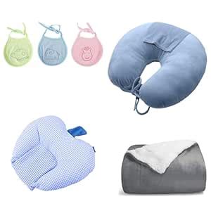 Buy VOIDROP Combo for Babies AC Blanket | Feeding Pillow for New Born ...
