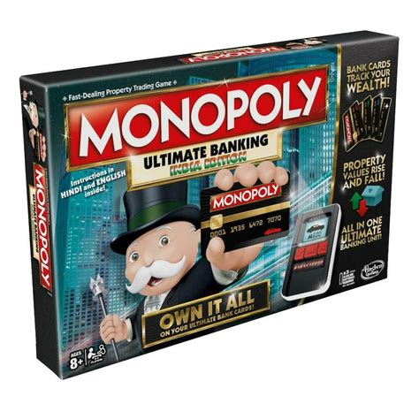 Hasbro Monopoly Ultimate Banking India Edition Board Game, Includes El ...