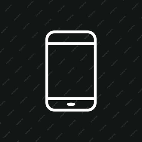 White Cell Phone Icon