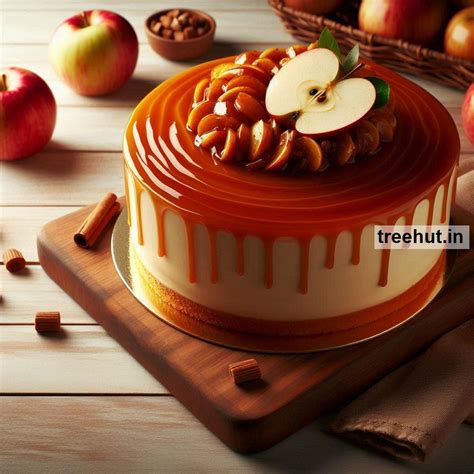 Eggless Caramel Apple Cake Recipe and 40 Cake Decoration Techniques for ...