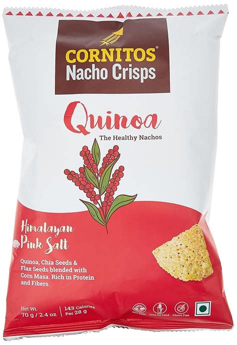 Cornitos Quinoa Nachos Crisps, 70 g : Amazon.in: Grocery & Gourmet Foods
