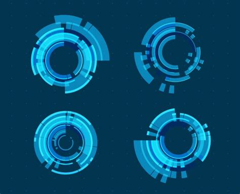 Abstract Technology Vector Circle 的图像结果