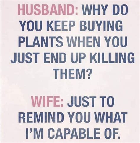 Funny Husband Plant Quote Poster