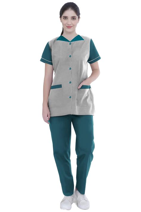 UNIFORM CRAFT Female Support Staff Uniform - Ideal for House Helps ...