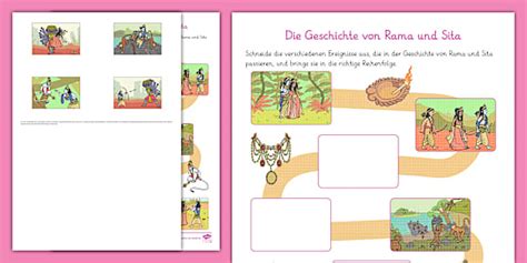 Rama und Sita - Geschichte ordnen