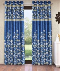 Home Sizzler 213 cm (7 ft) Polyester Semi Transparent Door Curtain ...