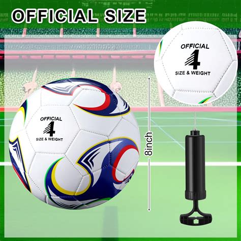 12 Pcs Bulk Soccer Balls with 2 Pump Official Size Deflated Soccer Ball ...
