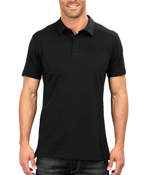 Black polo shirt