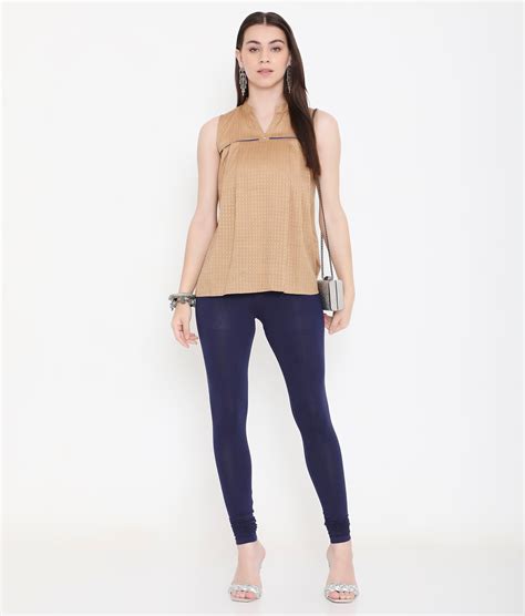 WOMEN NAVY BLUE COTTON CHURIDAR LEGGINGS – VIP Clothing Limited
