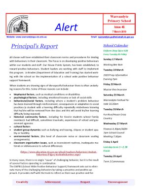 Fillable Online warrandyteps vic edu Warrandyte Primary SchoolMelbourne ...