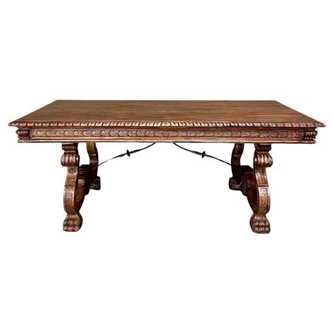 Vintage Spanish Renaissance Dining Table For Sale at 1stDibs