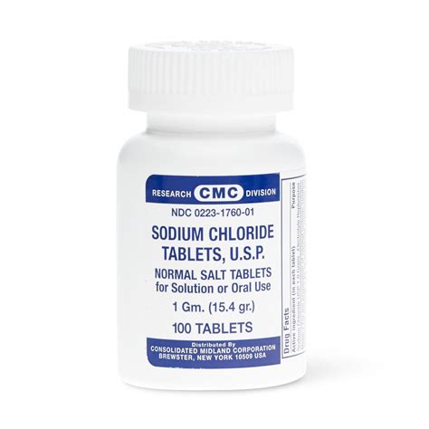 CMC Sodium Chloride Tablets, USP | Medline