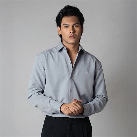 GREY KOREAN SHIRT – Hophead