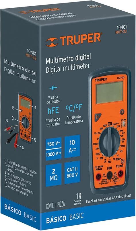 TRUPER MUT-33 Digital Multimeter - Compact and India | Ubuy