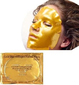 Facecare Gold bio collagen sheet mask whitening crystal collagen gold ...
