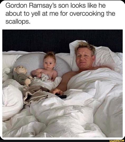 Gordon Ramsay’s son looks like he about to yell at me for overcooking ...