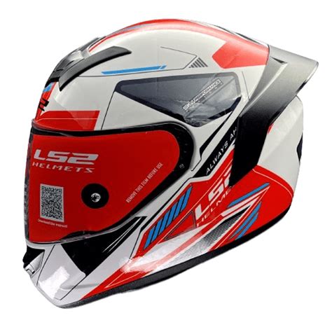 LS2 FF352 ROOKIE BETHA GLOSS WHITE RED HELMET – Destination Moto