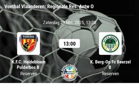Kampioenenmatch KFC Heidebloem Pulderbos B - B.O. Beerzel B, Pulderbos ...