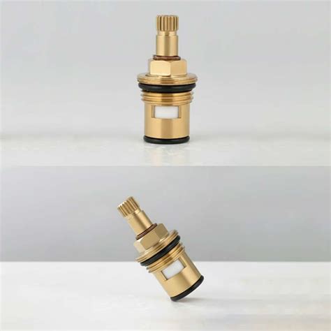 Acetap Brass Ceramic Disc Cartridge Quarter Turn 1/2 Inch for Hot and ...