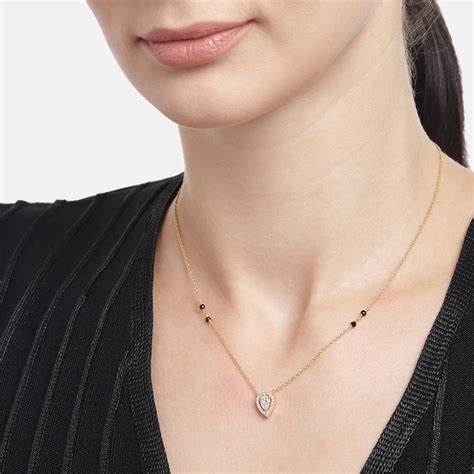 Golden Elegance 925 Sterling Silver Gold-Plated Beaded Mangalsutra – Zavya