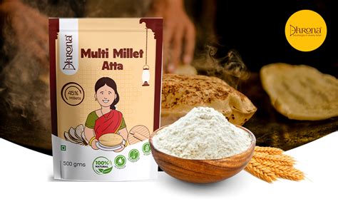 Dhrona MultiMillet Atta | 45% Millets | Instant Cook | Ready to Cook ...