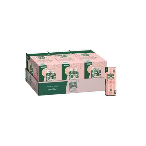 Masions Perrier Sparkling Water Grapefruit Flavour Can 250ml (Pack of