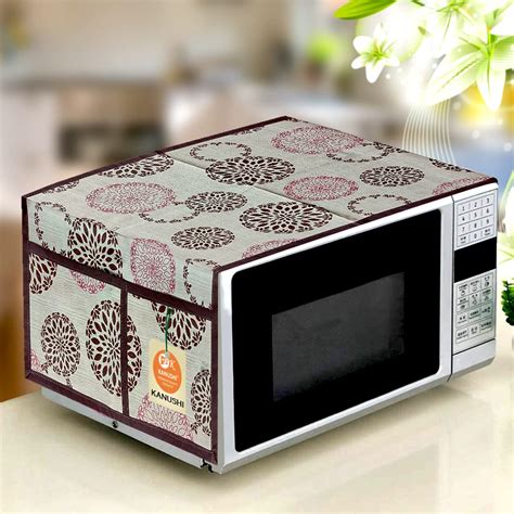 KANUSHI Industries® Microwave/Oven Top Cover with 4 Utility Pockets and ...