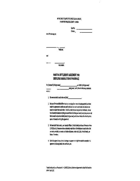 Marital Settlement Agreement for Simplified Dissolution of Marriage ...