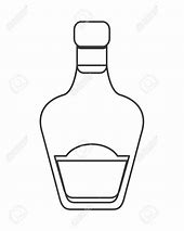 Image result for How to Draw a Liquor Bottle